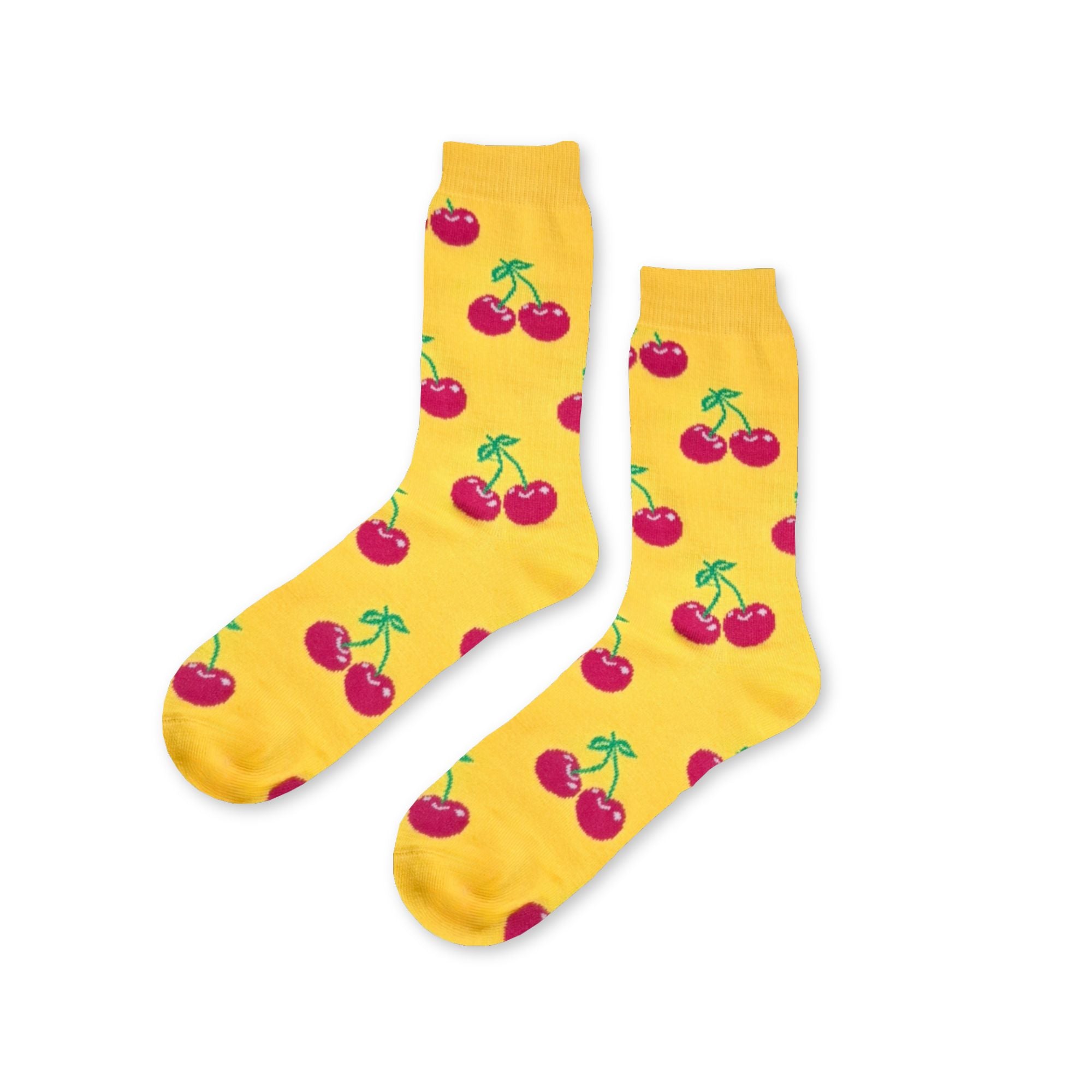 cherry-socks-yellow