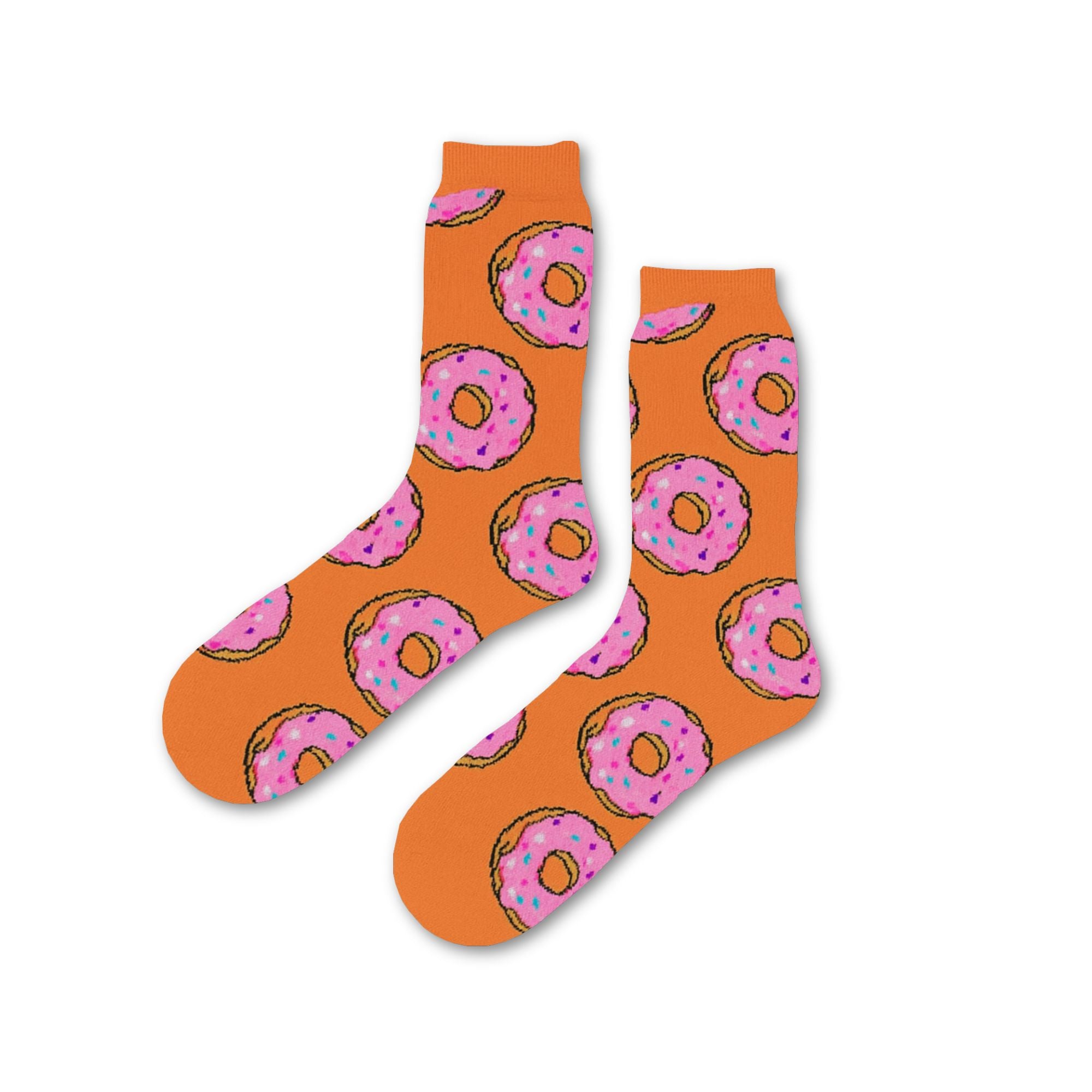 donut-socks-orange