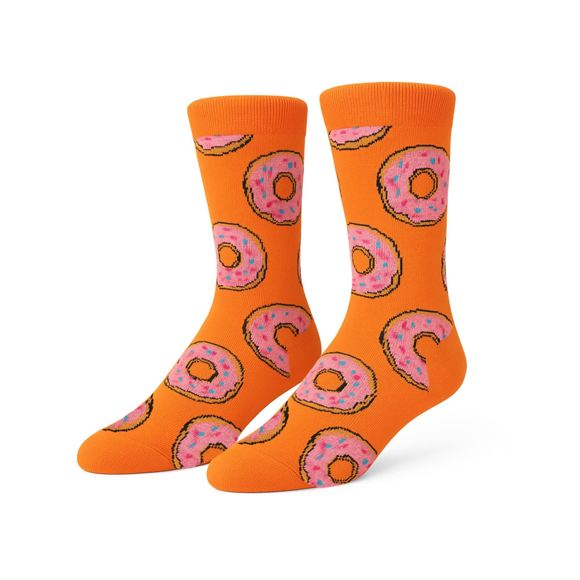 donut-socks-orange