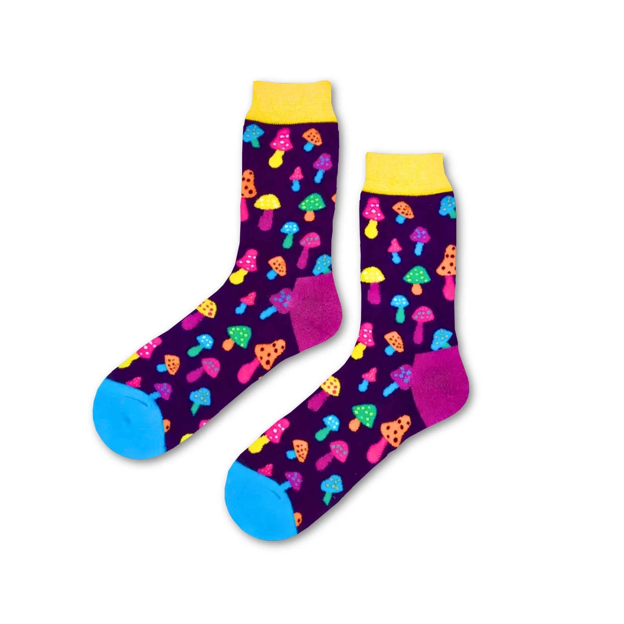 mushroom-socks-purple