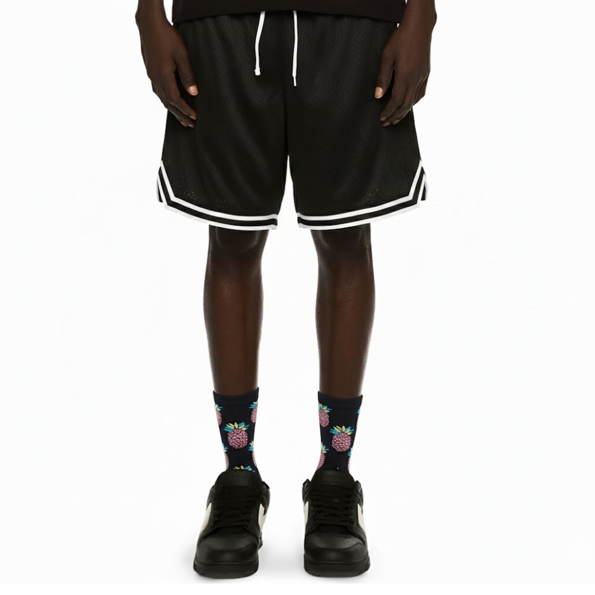 pineapple-socks-black