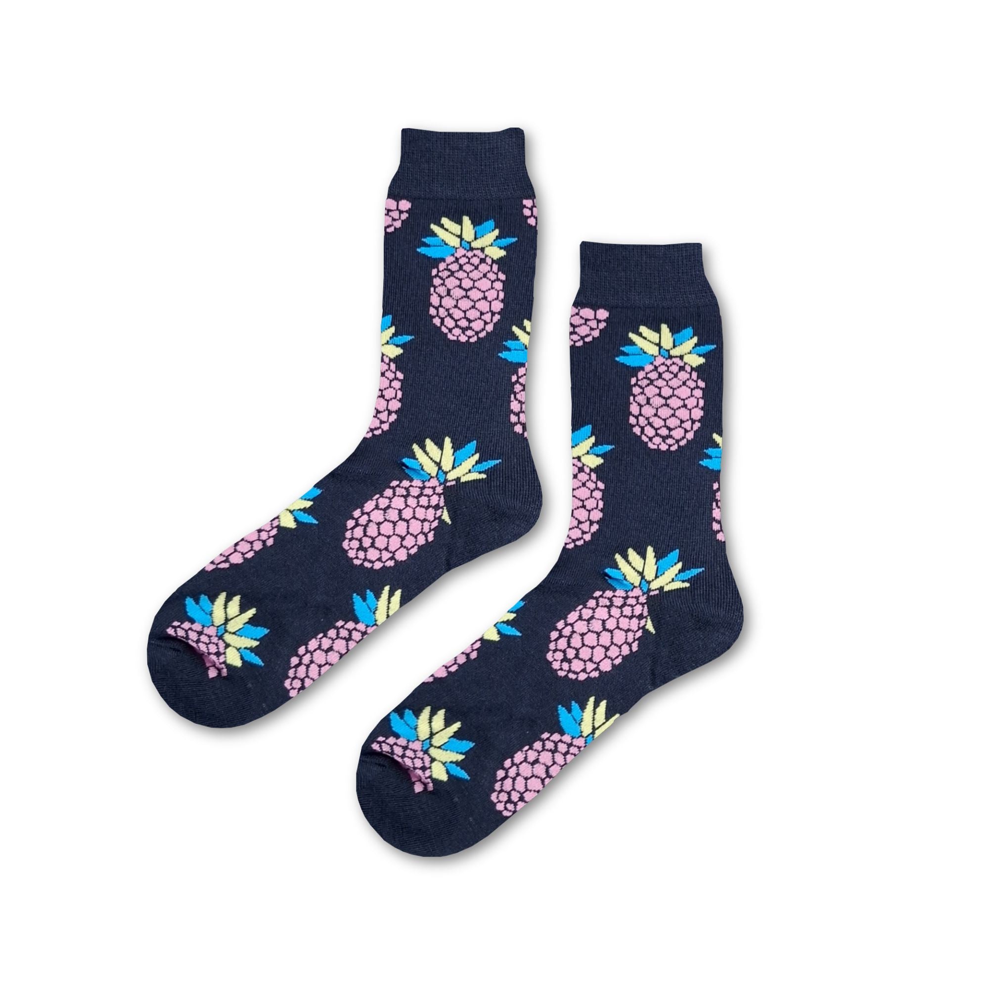 pineapple-socks-black