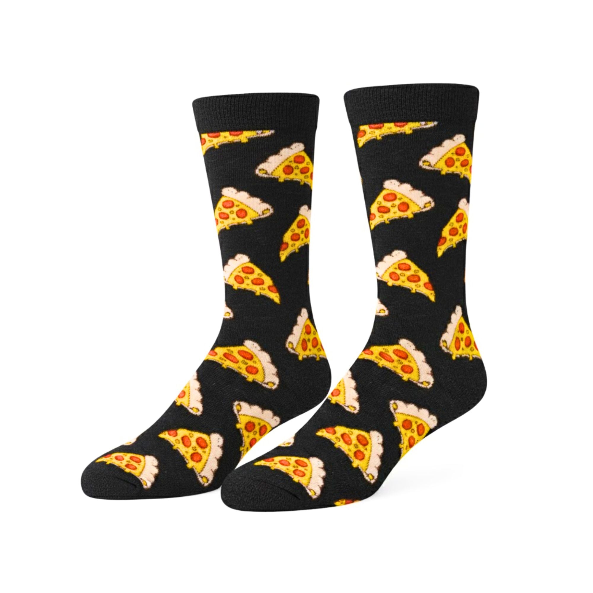 pizza-socks-black